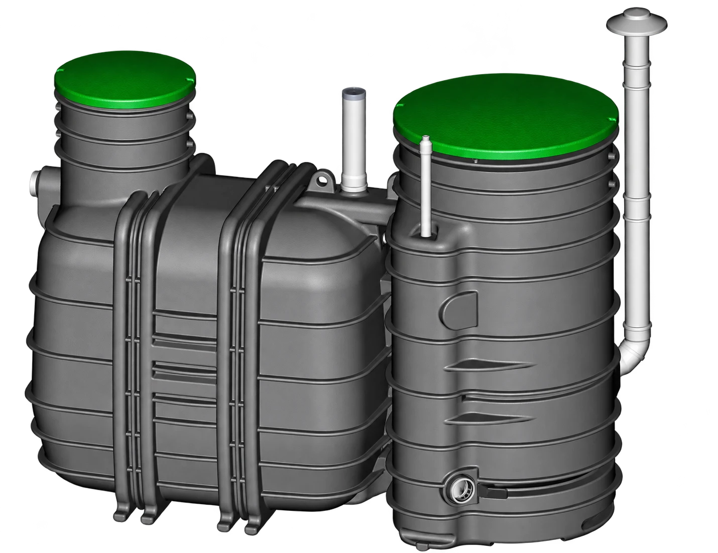 BIOROCK Monoblock non-electric sewage treatment plant