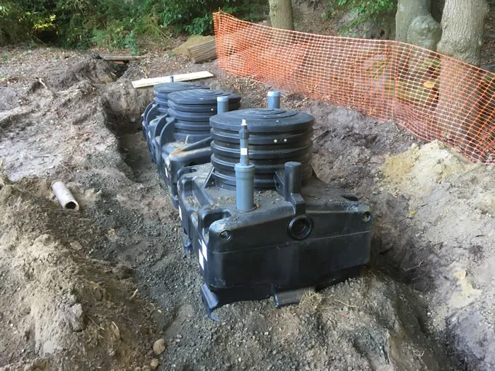 Treatment plant installation at Ashurst Wood