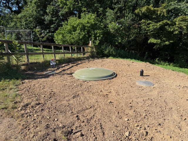 Completed Klargester BioDisc installation area