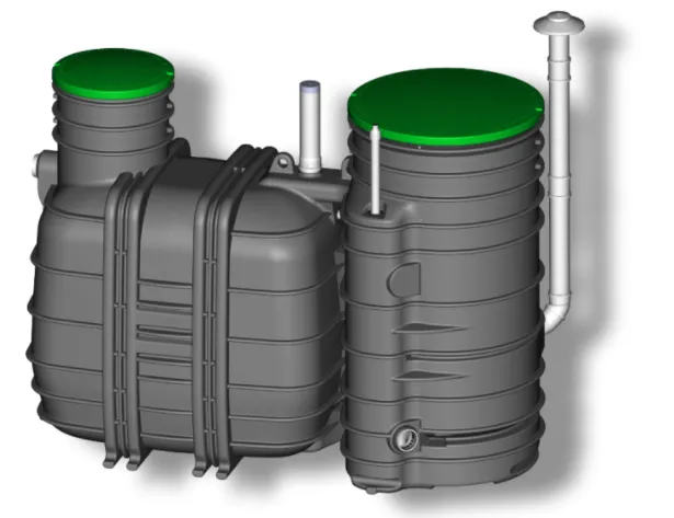 BIOROCK Monoblock non-electric sewage treatment plant
