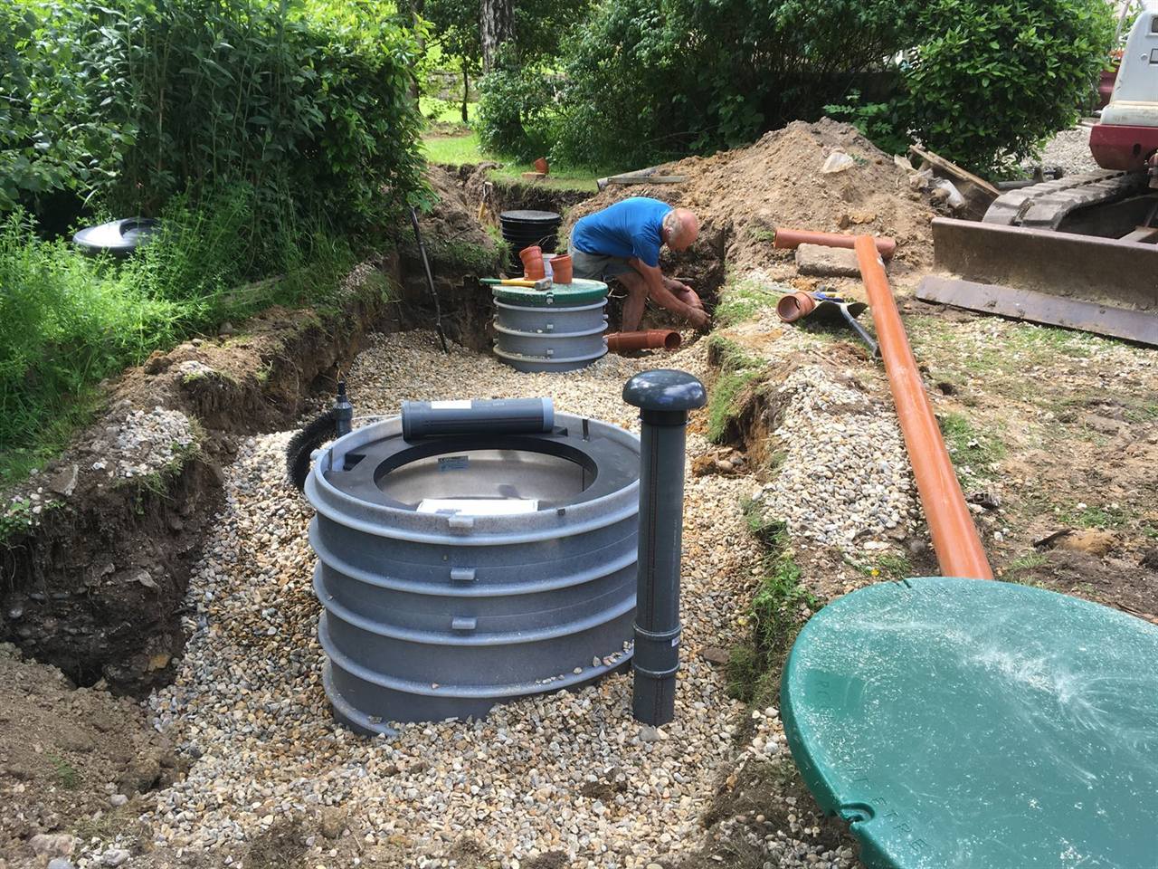 BIOROCK treatment plant installation at Burwash Common