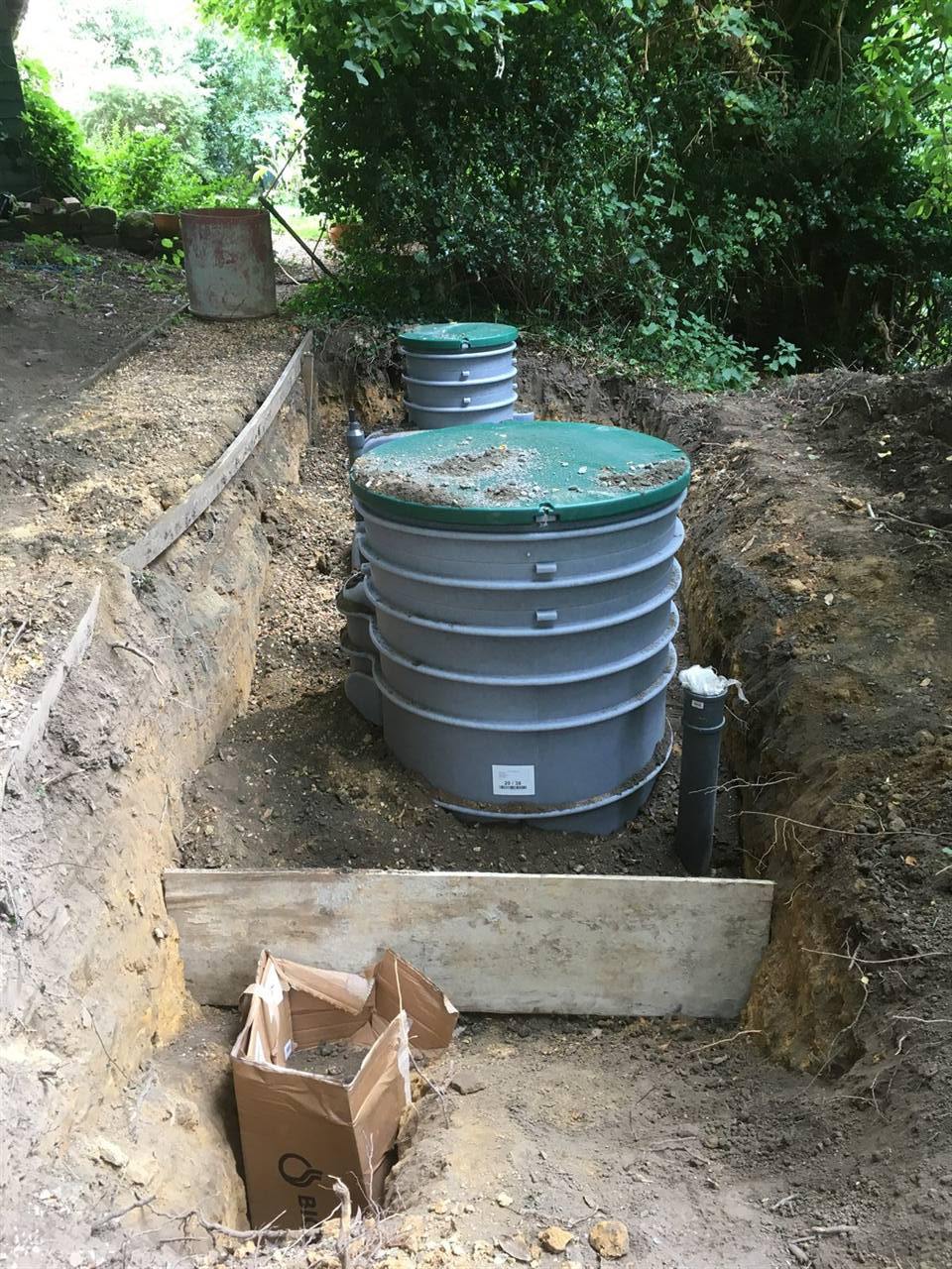 Treatment plant positioned during the Vines Cross installation