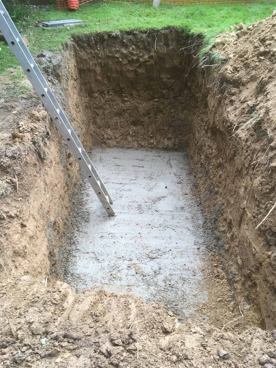 Excavation for the replacement treatment plant in Wadhurst