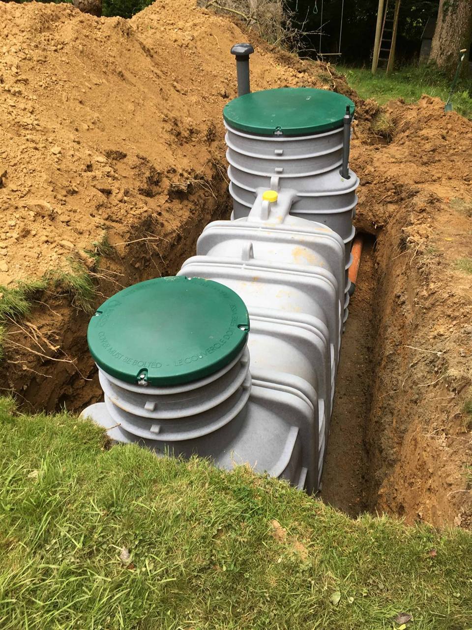 BIOROCK treatment plant positioned in the excavation
