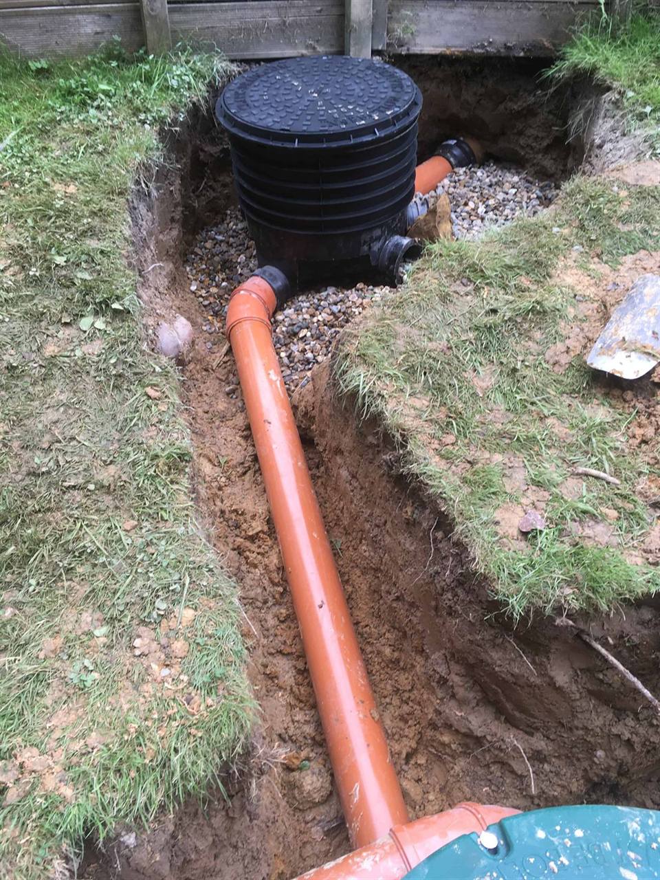 Reinstated ground following the Wadhurst installation
