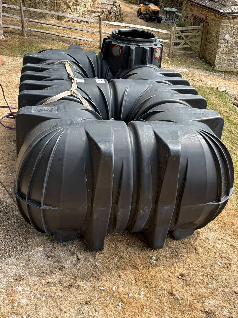 GRAF underground rainwater harvesting tank ready for installation